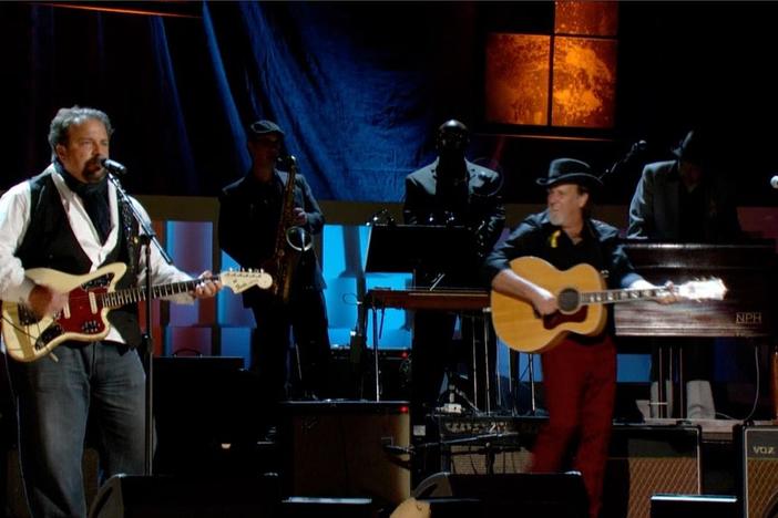 The Mavericks perform as part of the 2012 Americana Music Festival.