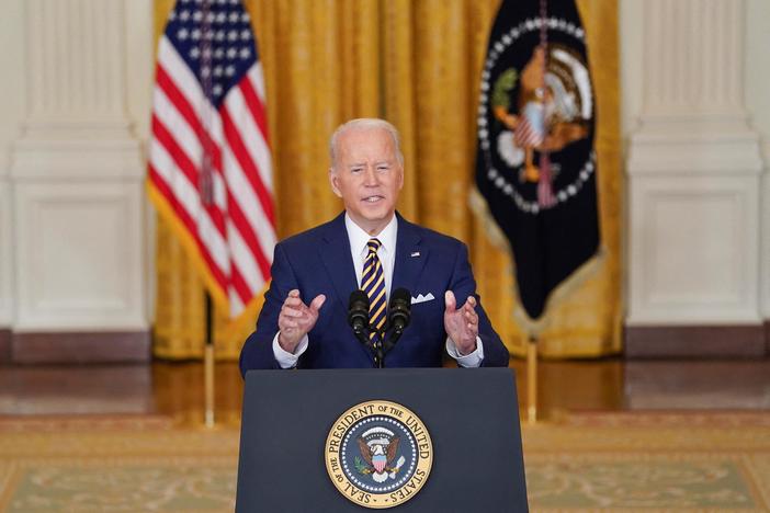 Biden acknowledges setbacks to domestic agenda in rare press conference