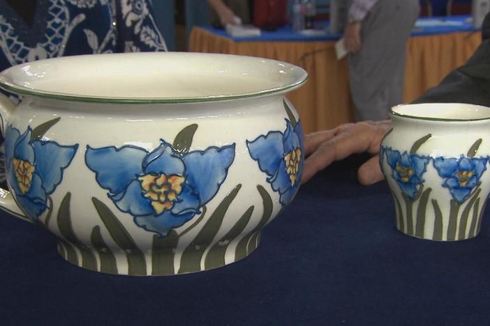 Appraisal: Frederick Rhead Chamber Pot & Shaving Mug, from Charleston, Hour 2.