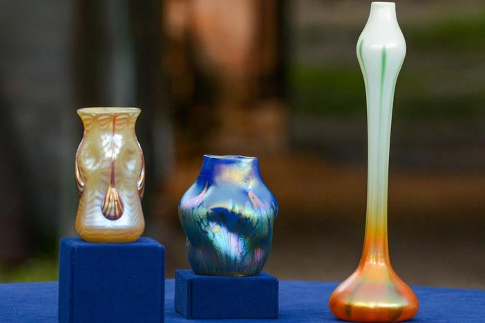 Appraisal: 1898 - 1910 Loetz & Tiffany Vases