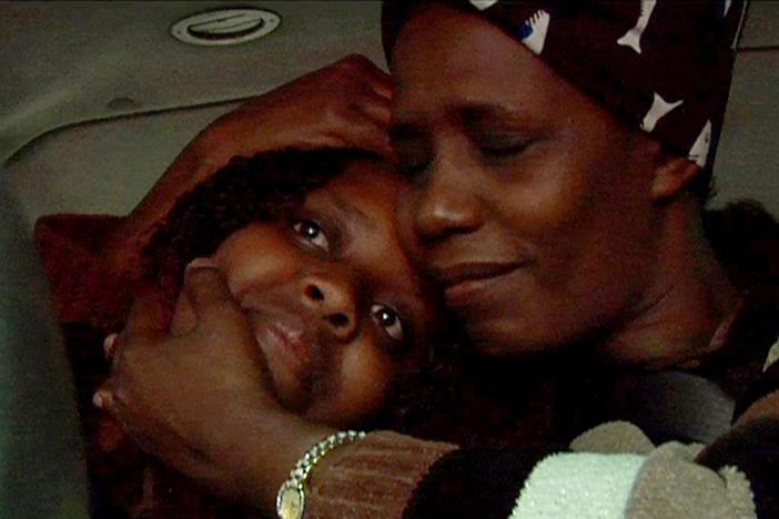 Congolese refugee Rose Mapendo reunites with her daughter Nangabire after 10 years.