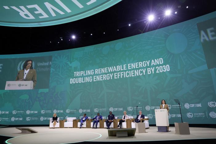 News Wrap: U.S. at COP28 commits to tripling renewable energy production by 2030