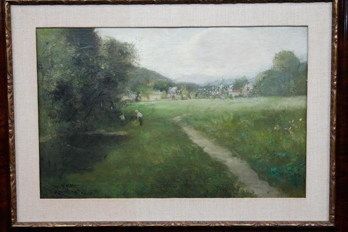 Check out Kathleen Harwood's appraisal of this 1906 oil painting by William Keith!