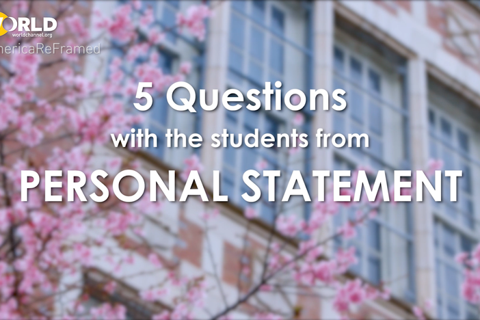 PERSONAL STATEMENT's Karoline and Enoch answer questions about college admissions.