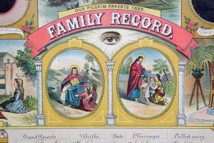 Appraisal: Family Record with Photos, ca. 1865, from Myrtle Beach Hour 2.
