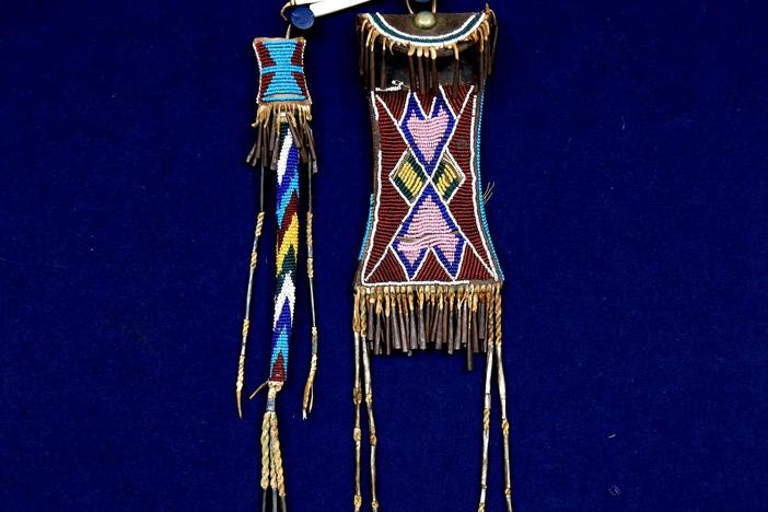 Appraisal: Kiowa Beaded Strike-A-Light & Awl Case, from Baton Rouge Hour 2.