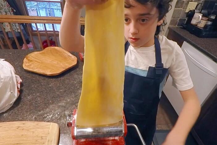 Oliver is hungry to learn how to make pasta from scratch!
