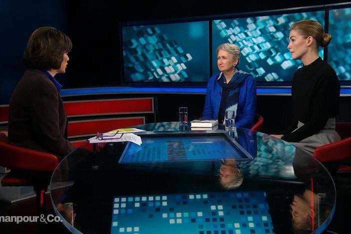Actress Rosamund Pike and Journalist Lindsey Hilsum join the program.