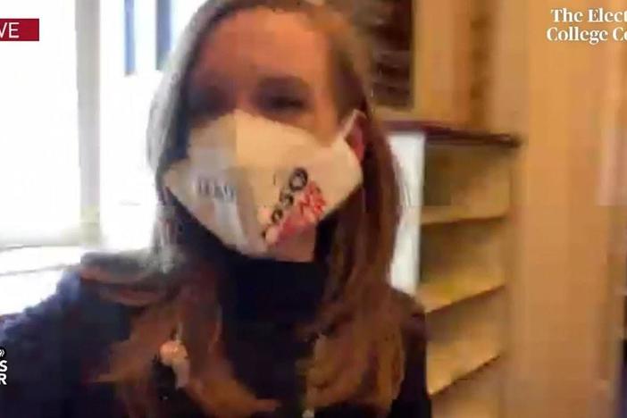 Lisa Desjardins reports from inside U.S. Capitol where pro-Trump mob interrupts vote