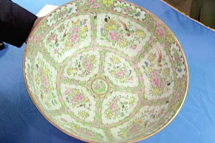 Appraisal: Chinese Rose Medallion Porcelain Bowl, ca. 1850