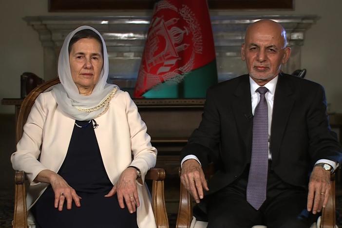 Afghanistan's president and first lady join the program for an exclusive interview.