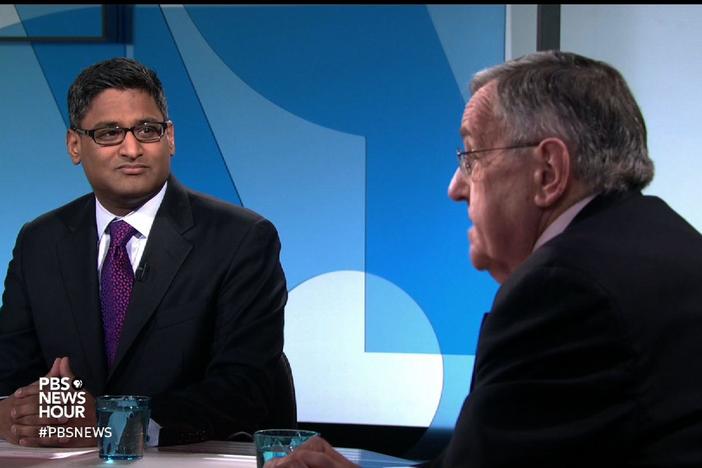 Judy Woodruff joins syndicated columnist Mark Shields and Ramesh Ponnuru.