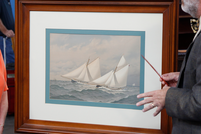 Appraisal: 1885 Frederick Cozzens Yacht Chromolithograph, in San Jose, Hour 3.