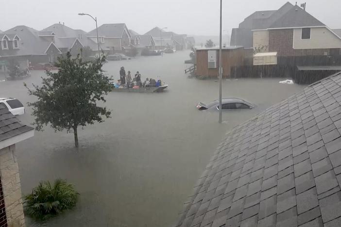 Lidia connects with a family who lost their home to Hurricane Harvey in 2017.