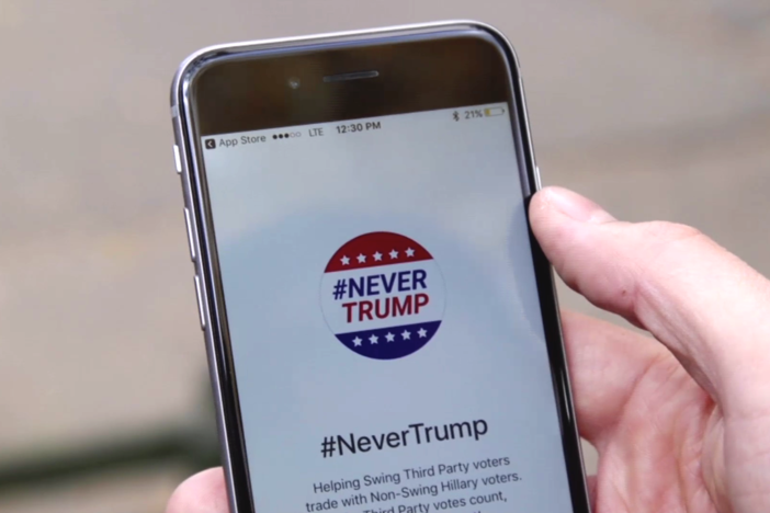 These apps help people trade votes to boost Clinton