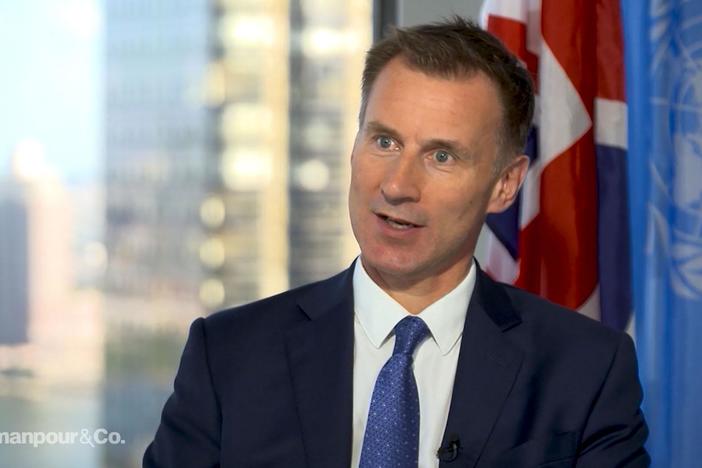 Christiane Amanpour interviews British Foreign Secretary Jeremy Hunt.