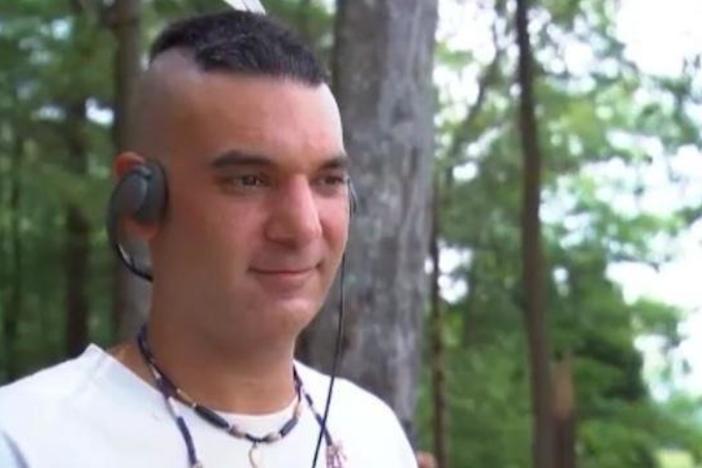 David Tall Pine White explains his role as language consultant.