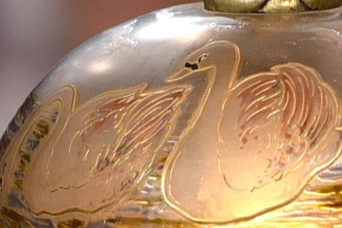 Appraisal: Art Nouveau Swan Lamp, ca. 1890, from Vintage Milwaukee.