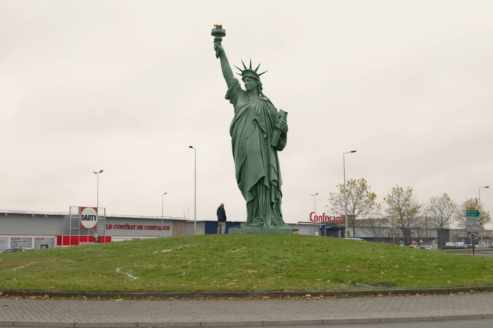 America's greatest symbol has its roots in a small town in France,  300 miles from Paris.
