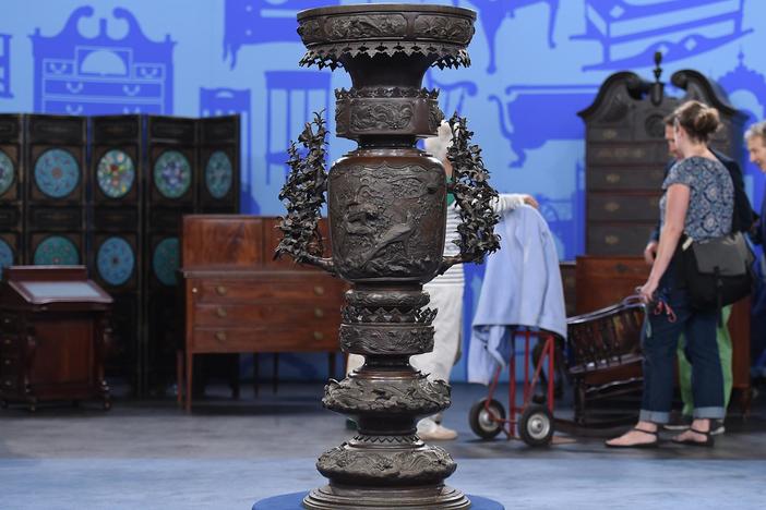 Appraisal: Japanese Bronze Censer, ca. 1875, from New York City, Hour 1.