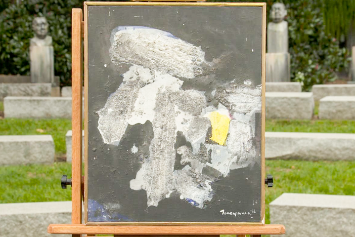 Appraisal: 1963 Kōjin Toneyama Mixed Media Painting