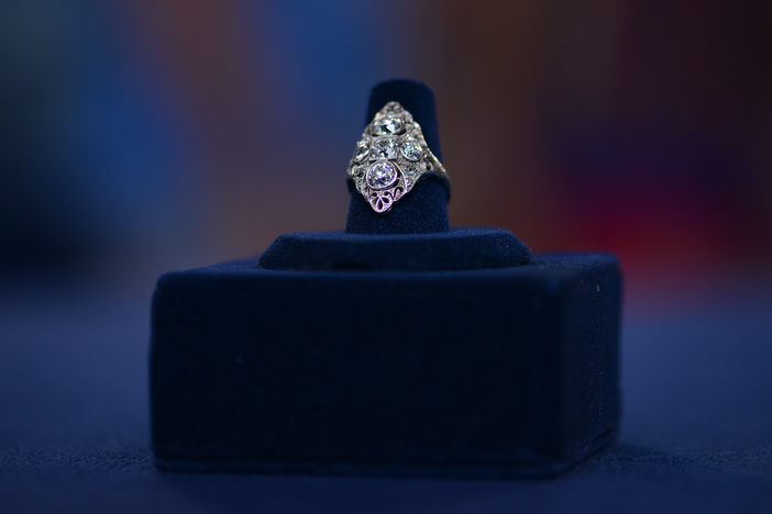 Appraisal: Edwardian Diamond & Platinum Ring, ca. 1920, in Orlando Hour 2.
