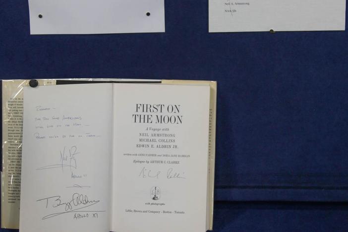 Appraisal: Apollo 11 Astronaut-inscribed Book & Letter