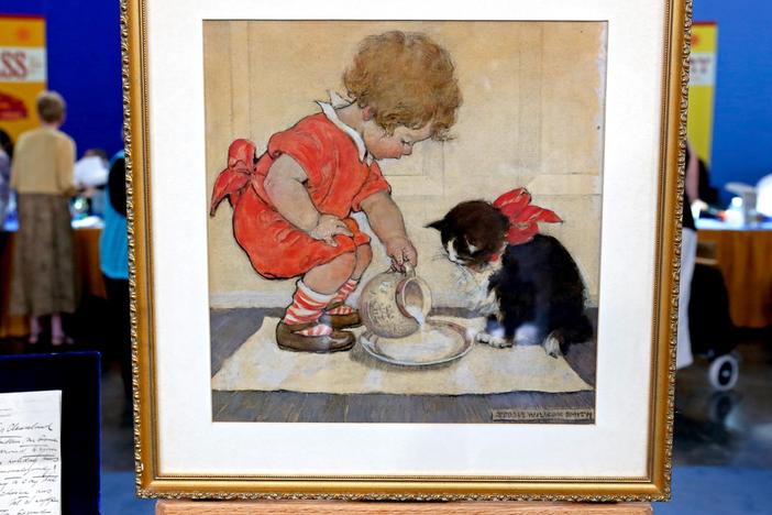 Appraisal: Jessica Willcox Smith Painting with Letter, from Knoxville Hour 1.