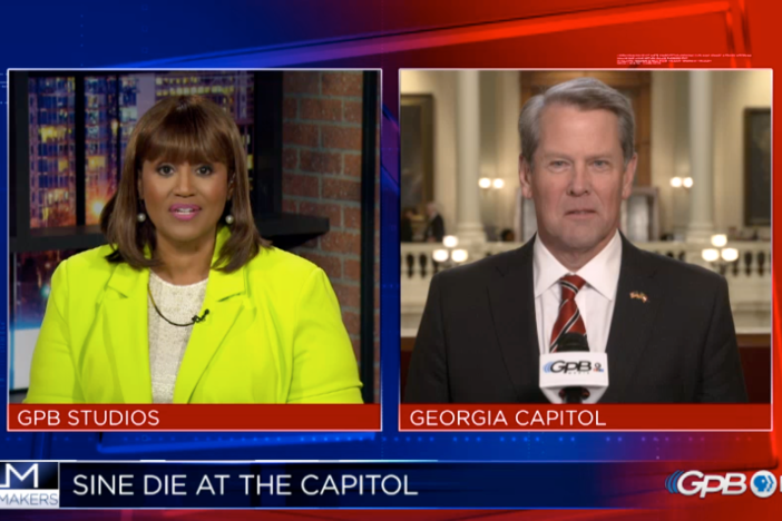 Gov. Brian P. Kemp visited Lawmakers on Sine Die to review his legislative priorities.