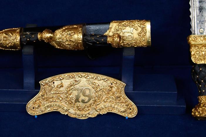 Appraisal: Scottish Dirk w. Sporran Top & Pistol, from Cincinnati Hour 1.