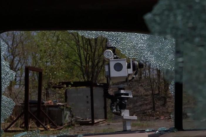 Remote controlled robots keep police department technicians safe from potential bombs.