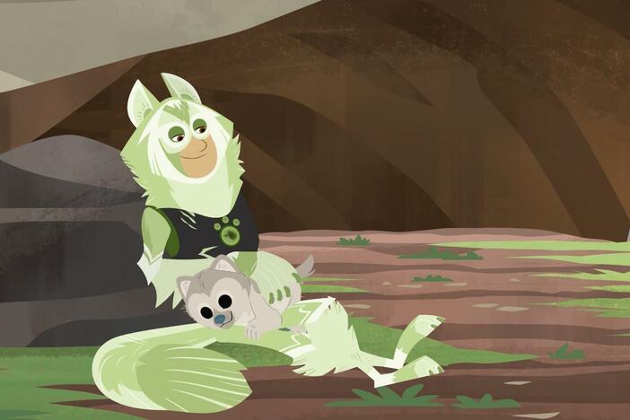 Chris apologizes to Baby Tooth for ruining his pack's hunt and saving their prey.