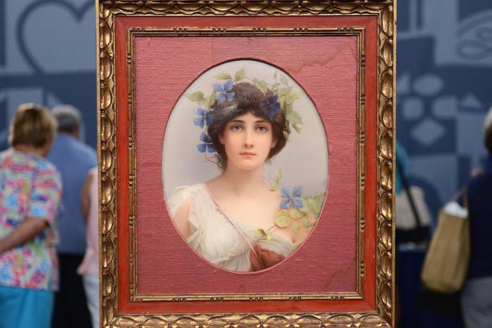 Appraisal: KPM Wagner “Daphne” Porcelain Plaque, ca. 1880, from Kooky & Spooky.