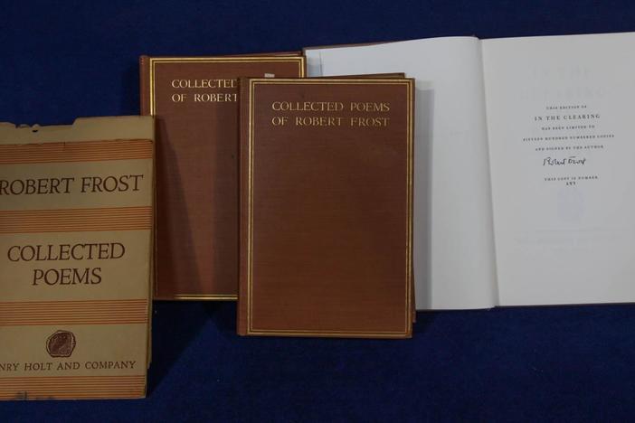 Appraisal: Robert Frost-signed Books