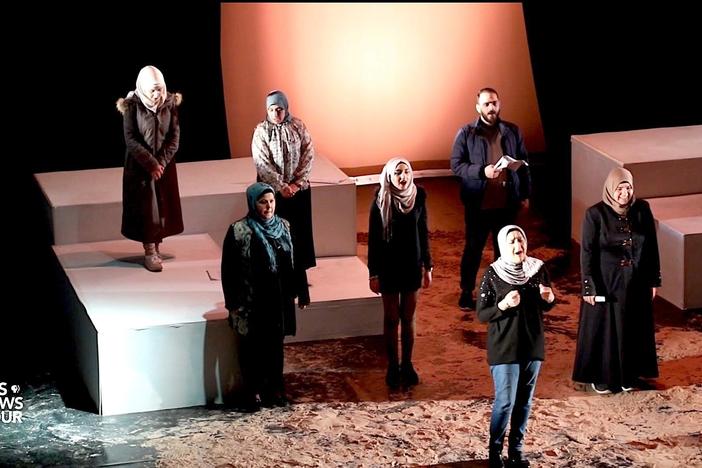 How theater helps these Syrian refugees manage the trauma of war