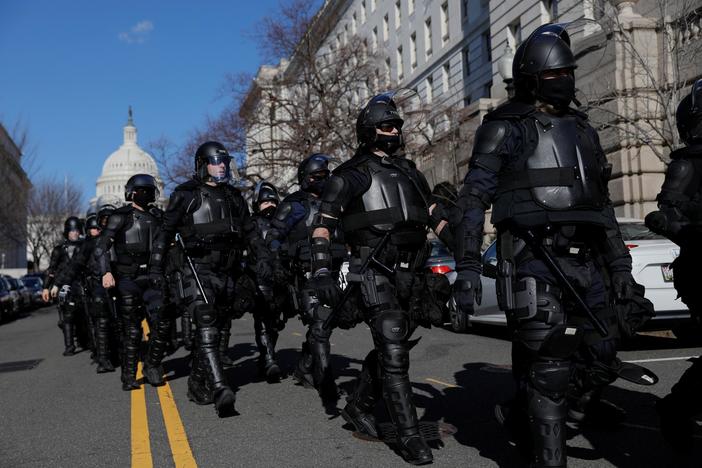 Unprecedented security in the nation's capital on the eve of the inauguration