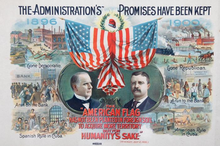 Appraisal: 1900 McKinley-Roosevelt Jugate Campaign Poster, from Minneapolis Hour 1.