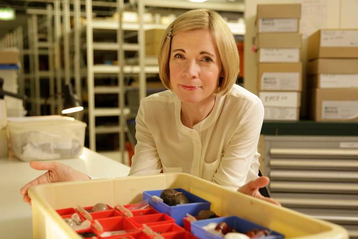 Lucy visits the National Museum of Scotland storeroom which houses amulets and charms.