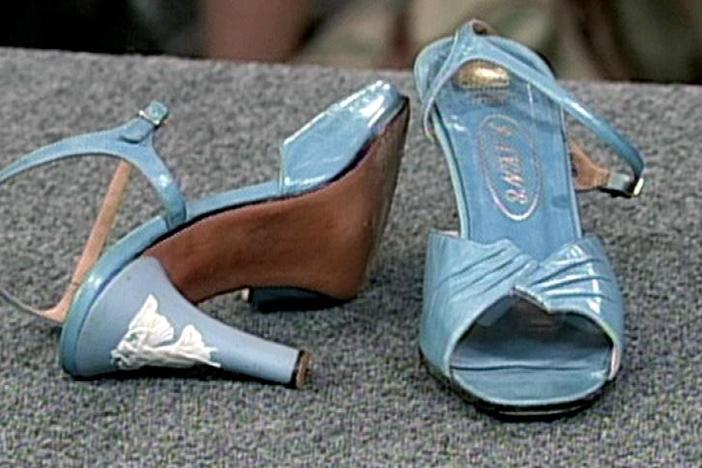 Appraisal: Wedgwood Jasperware High-heel Shoes, from Vintage Phoenix.