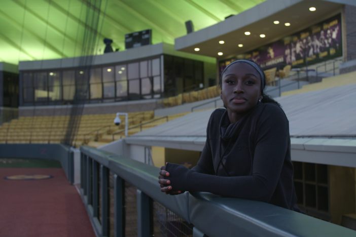 The story of AJ Andrews, the first woman to win a Rawlings Gold Glove.
