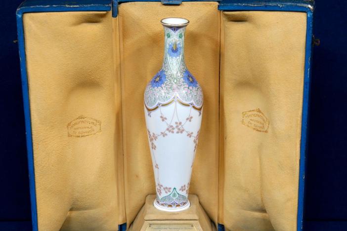 Appraisal: 1912 Sevres Exhibition Vase & Case from El Paso Hour 1.