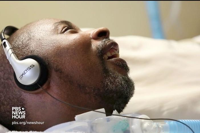 A California nursing home is using music therapy with residents suffering from dementia.