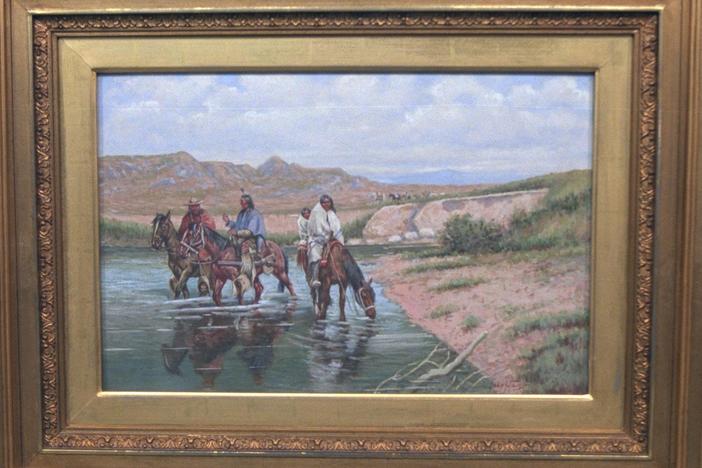 Appraisal: 1909 John Hauser Gouache Painting, from Vintage Indanapolis.