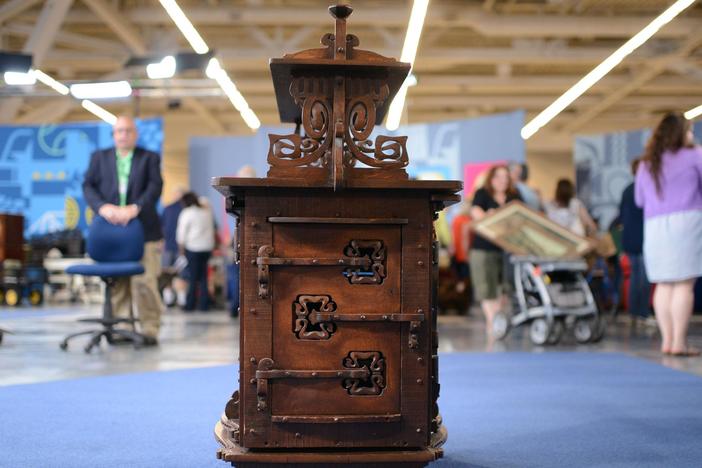 Appraisal: Charles Rohlfs Music Stand, ca. 1905, from Cleveland Hr 1.