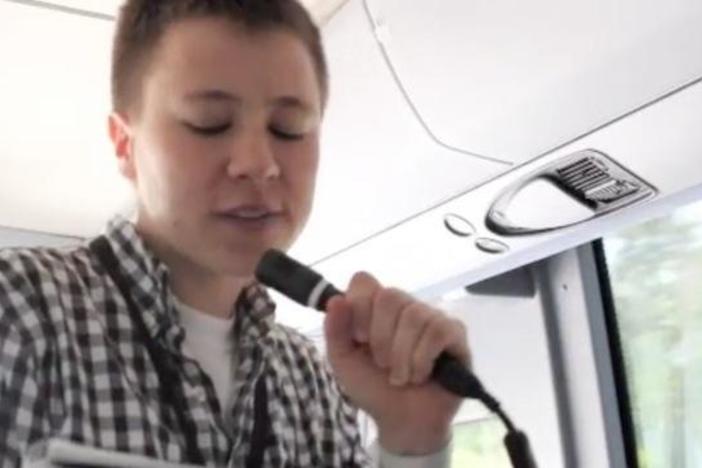 "Nonviolence is creative" Davy Knittle raps in Marshall Houston's video.