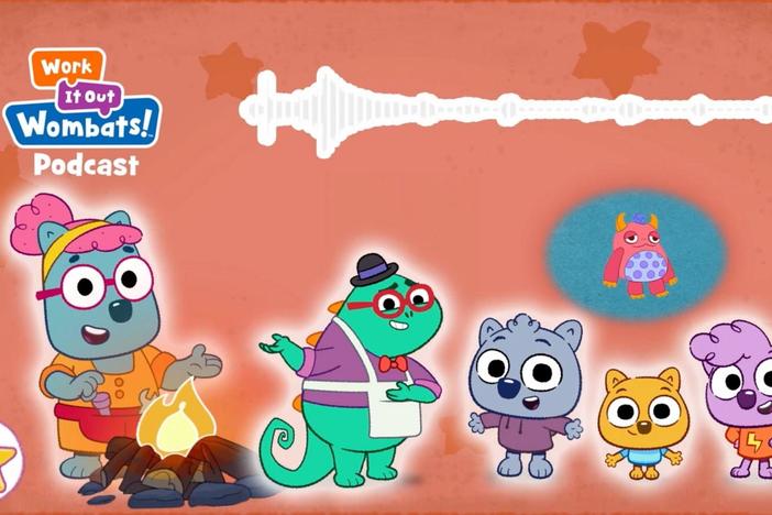 Zeke can’t tell his spooky story unless YOU, Wombuddies, supply the sound effects!