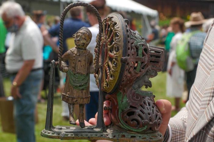 Appraisal: Girl Skipping Rope Mechanical Bank, ca. 1890
