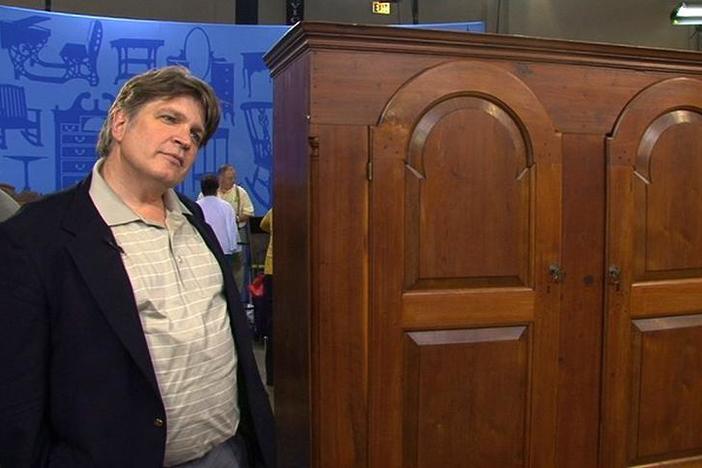 Watch what the owner of the fake Schrank cabinet had to say after his appraisal.