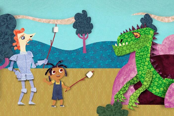 Fearless Fred and Franny Jones meet a friendly fiery dragon. 