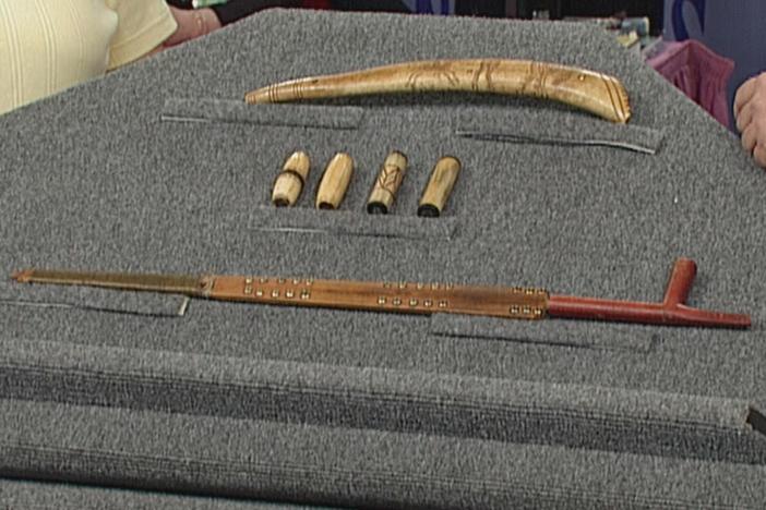 Appraisal: Pipe, Gaming Pieces & Quilt, from Vintage Denver.